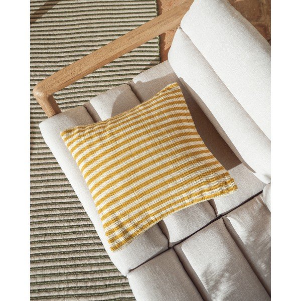 Zielona/beżowa tapicerowana sofa ogrodowa Menfi – Kave Home-image-4
