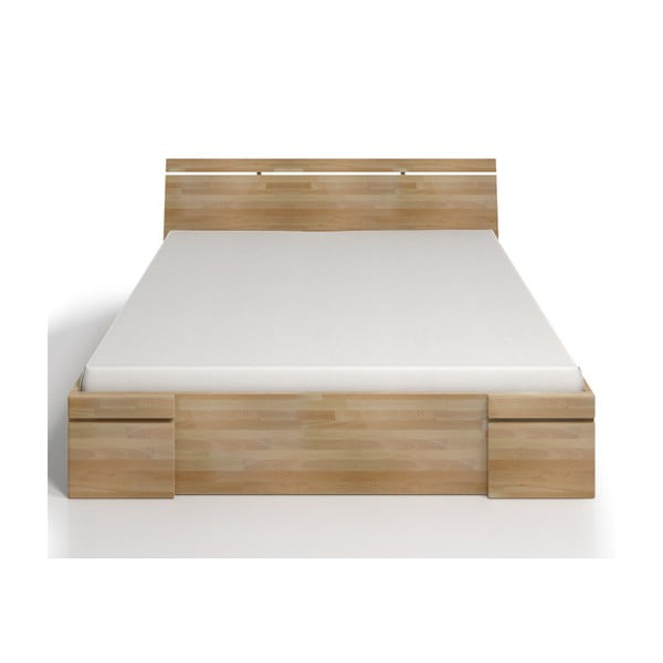 Łóżko 2-osobowe z drewna bukowego z szufladą SKANDICA Sparta Maxi, 160x200 cm