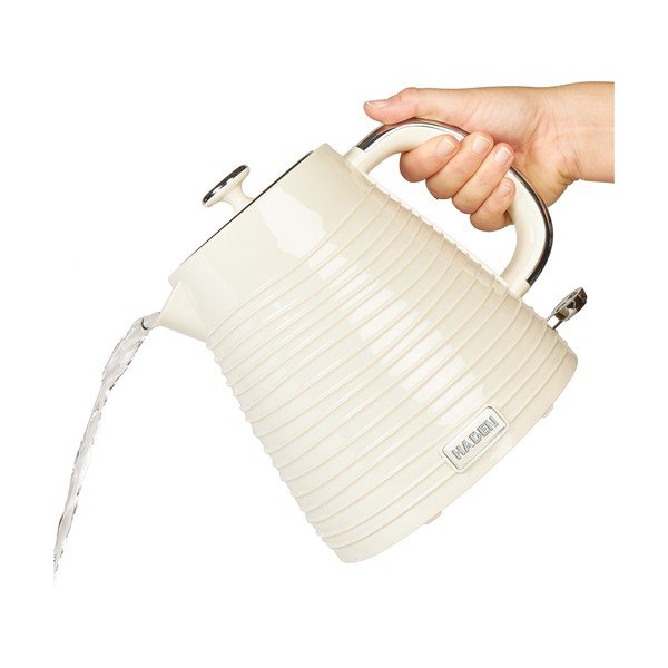 Kremowy plastikowy czajnik elektryczny 1,7 l Devon – Haden-image-4