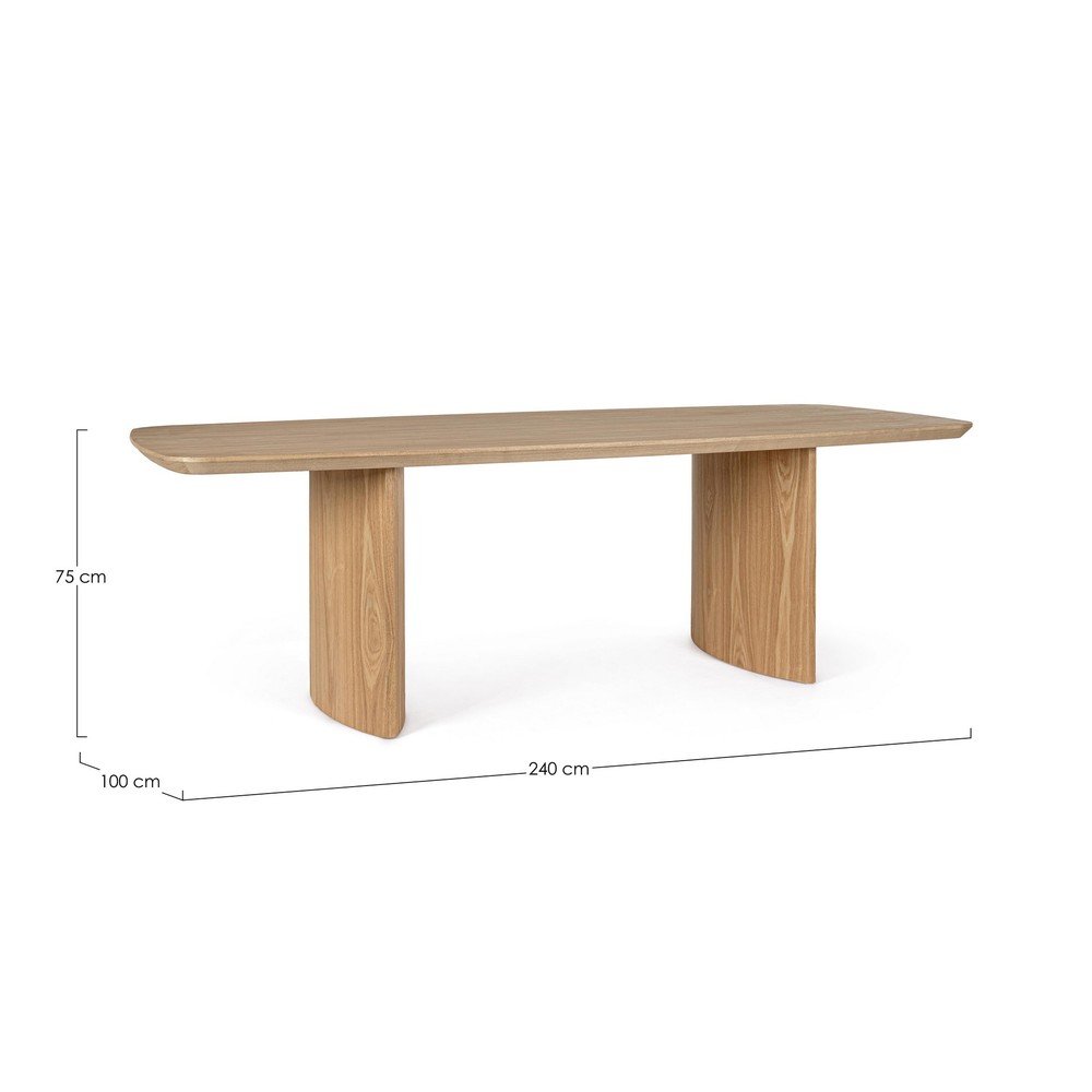 Stół w dekorze dębu 100x240 cm Odelia – Bizzotto (zdjęcie 6)