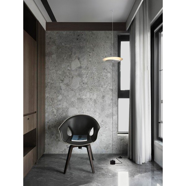 Aluminiowa lampa stojąca LED ze ściemniaczem w matowym białym kolorze (wysokość 370 cm) Olos – Nova Luce-image-1