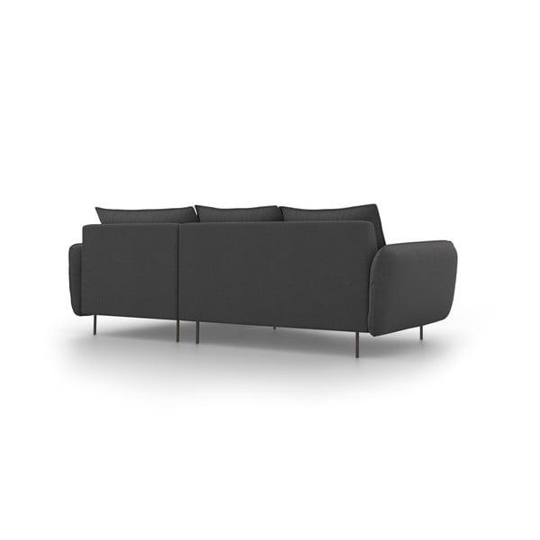 Ciemnoszara sofa narożna Cosmopolitan Design Vienna, prawostronna-image-3