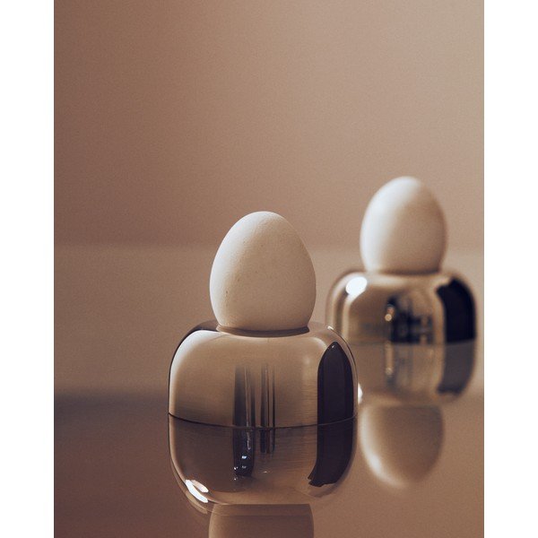 Kieliszki na jajka zestaw ze stali nierdzewnej 2 szt. Nirela – Kave Home-image-1