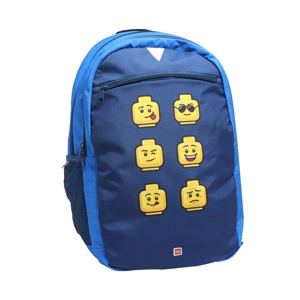 Niebieski plecak szkolny LEGO® Faces Extended