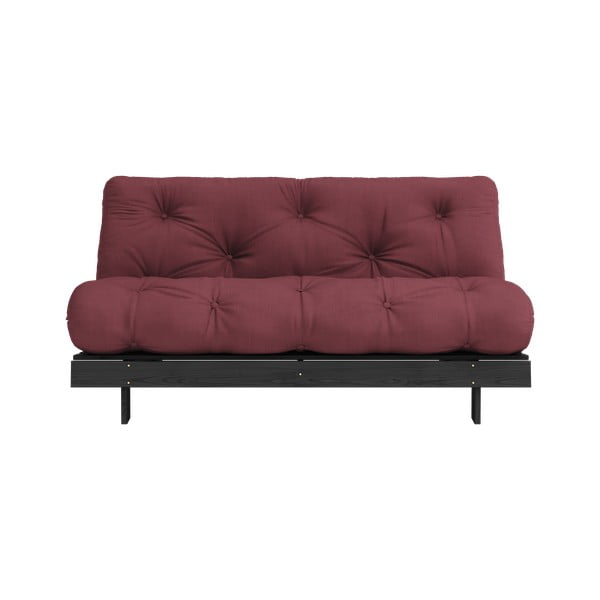 Bordowa rozkładana sofa 160 cm Roots Black Night – Karup Design