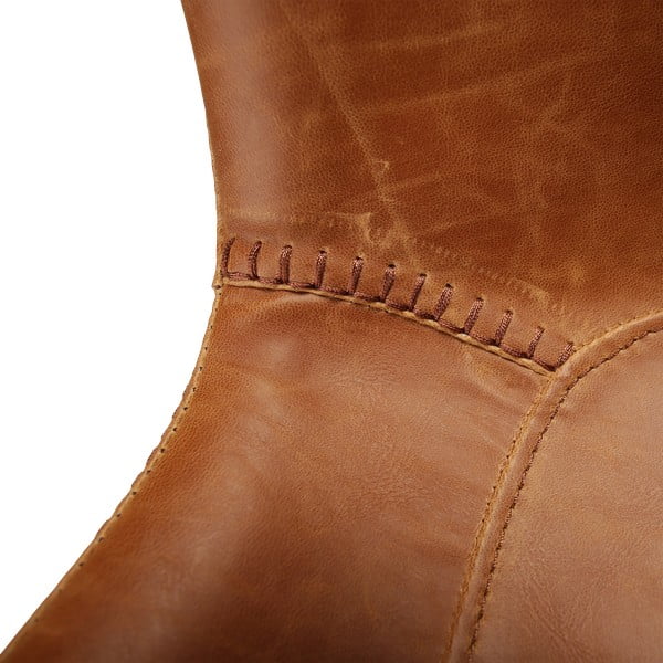 Brązowe krzesło z imitacji skóry DAN–FORM Denmark Hype-image-4