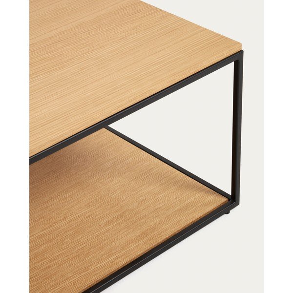 Stolik z blatem w dekorze dębu w naturalnym kolorze 60x110 cm Yoana – Kave Home-image-3