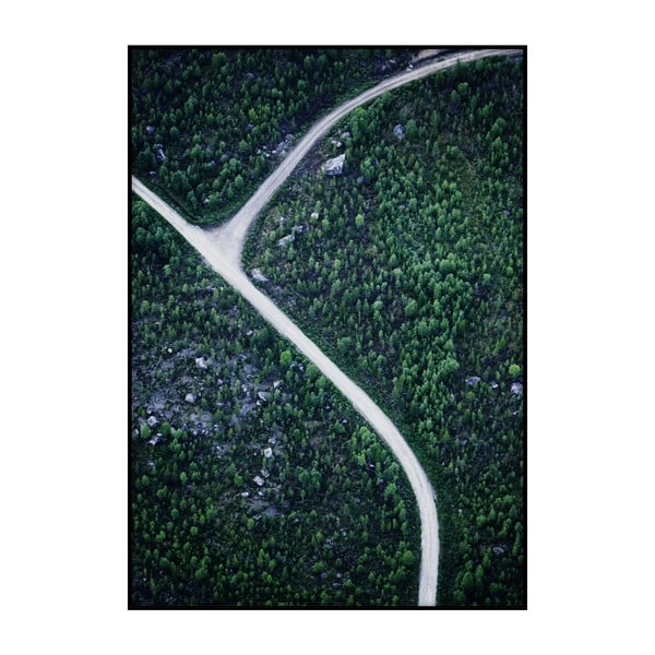 Plakat Imagioo Roads In Forest, 40x30 cm
