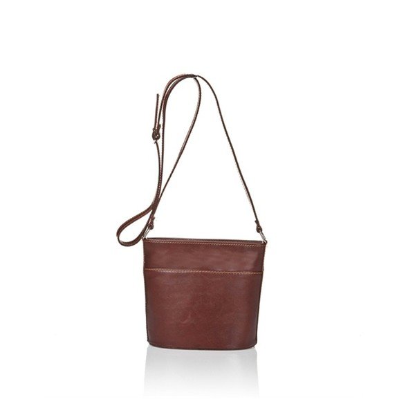 Brązowa torebka skórzana Markese Cruha-image-1