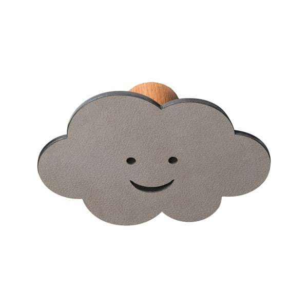 Szary ścienny stalowy haczyk Cloud Dot Nupo – LIND DNA