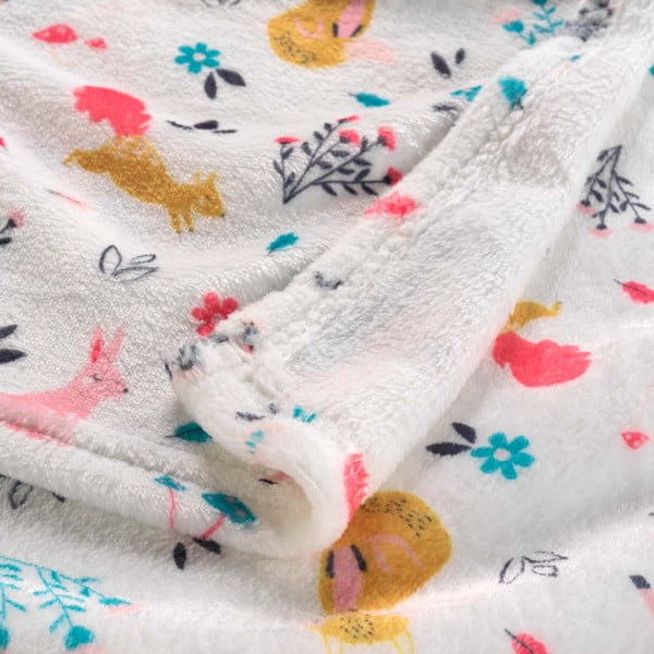 Koc dziecięcy z mikroflaneli 125x150 cm Princesse Licorne – douceur d'intérieur-image-1
