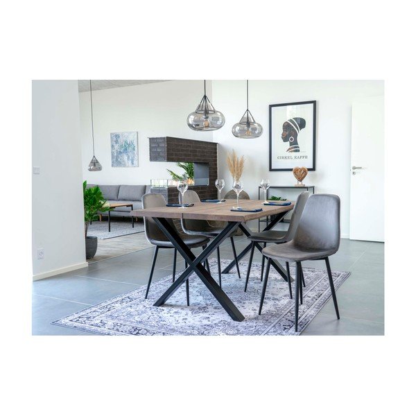 Stół z blatem z litego dębu House Nordic Toulon Smoked, 140x95 cm-image-4