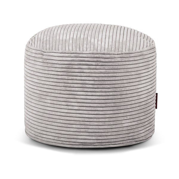 Jasnoszary sztruksowy worek do siedzenia Mini – SLOWDOWN