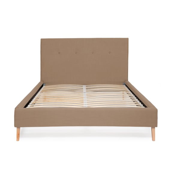 Piaskowe łóżko Vivonita Kent Linen, 200x160 cm