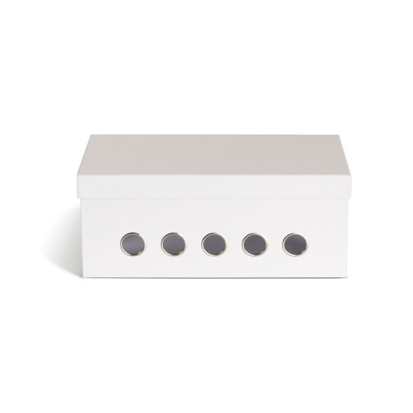 Biały kartonowy organizer na kable Cordy Paper Laminate – Bigso