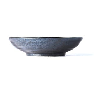 Czarny głęboki talerz ceramiczny MIJ Matt, ø 21 cm