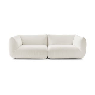 Biała sztruksowa sofa 260 cm Lecomte – Bobochic Paris
