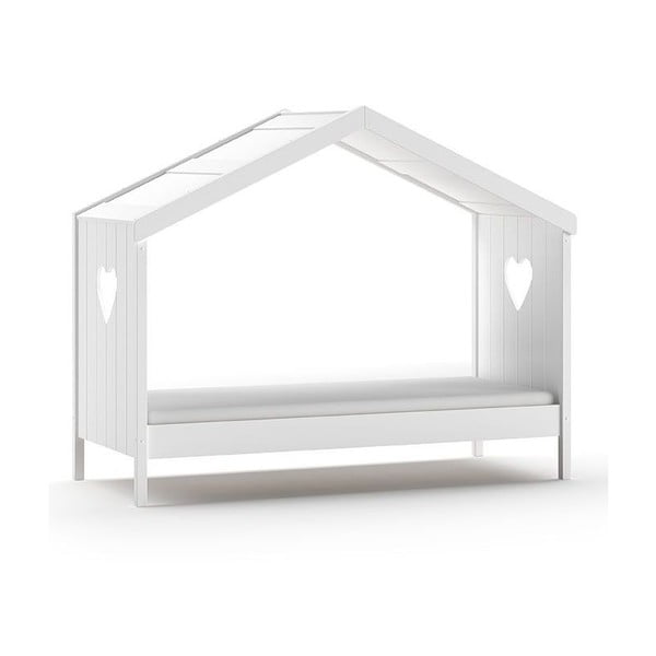 Białe łóżko dziecięce w kształcie domku 90x200 cm Amori – Vipack-image-4