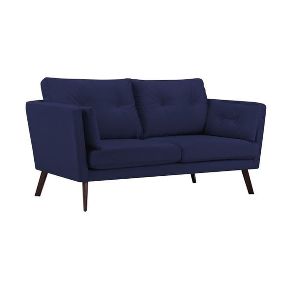 Ciemnoniebieska sofa 3-osobowa Mazzini Sofas Cotton