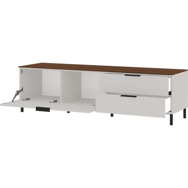 Szarobeżowy stolik pod telewizor w kolorze orzecha 164x47 cm California – Germania-image-2