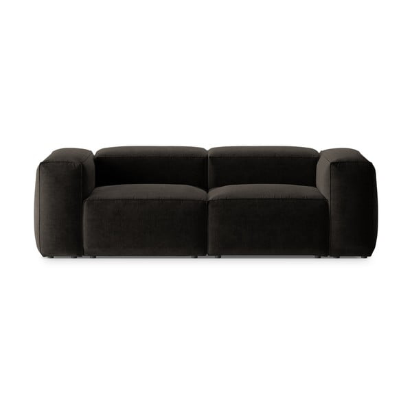 Czarna sofa 224 cm Bergamo – Cosmopolitan Design