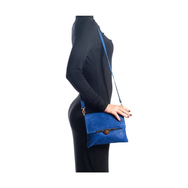Skórzana torebka Sofia Cardoni 882 Bluette-image-3