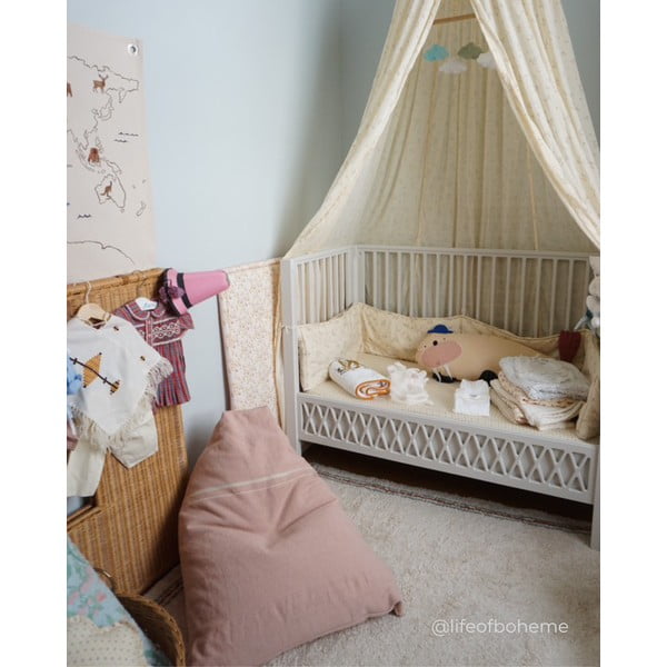 Szaroróżowy dziecięcy worek do siedzenia Cleo Vintage Nude – Lorena Canals-image-1