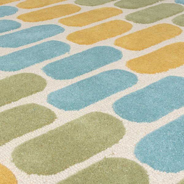 Żółto-zielony dywan wełniany Flair Rugs Fossil, 160x230 cm-image-2