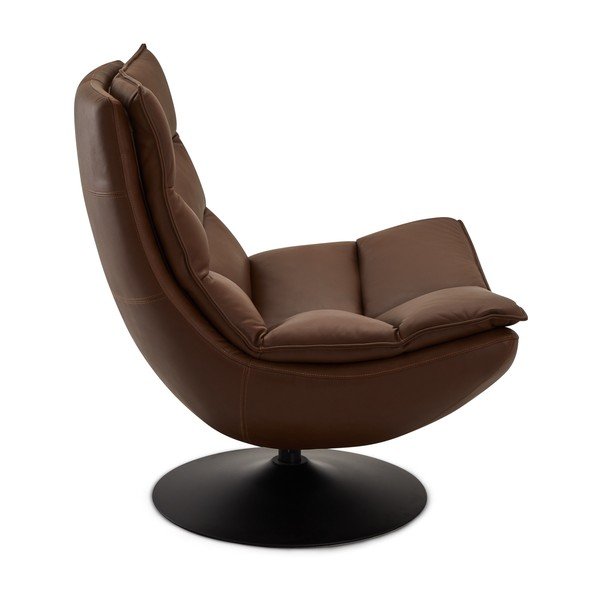 Ciemnobrązowy skórzany fotel Miami – Furnhouse-image-3