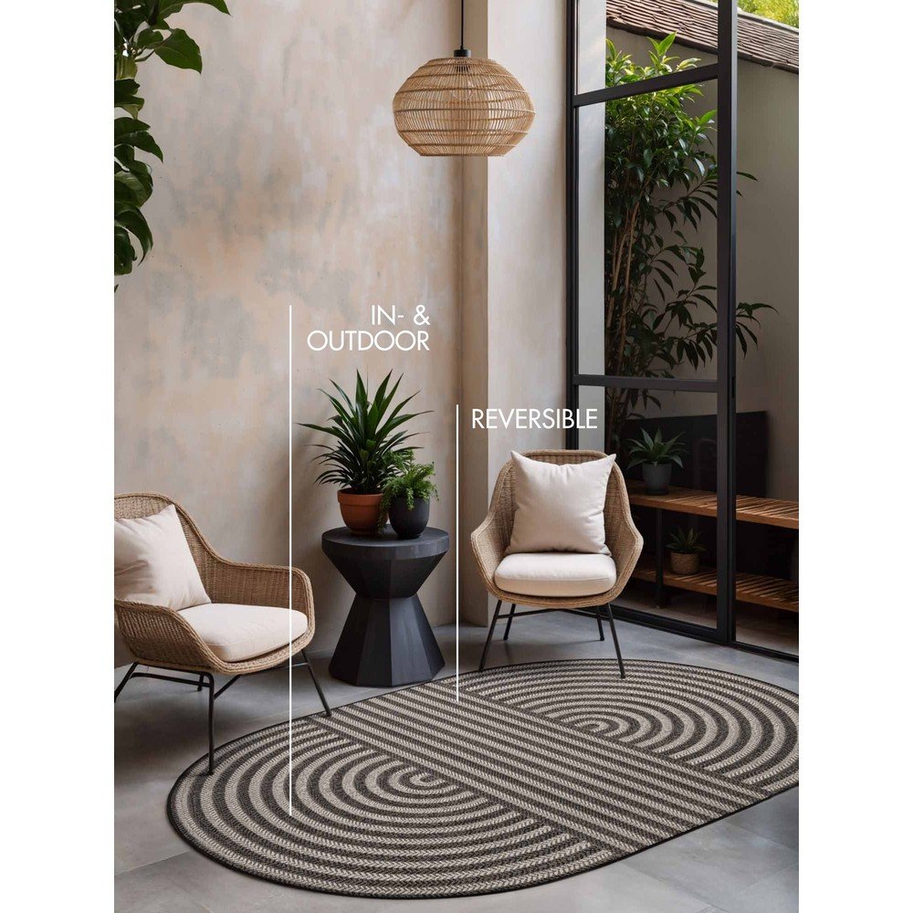 Czarno-kremowy dywan odpowiedni na zewnątrz 160x230 cm Haringey Woodfield – Ted Baker (zdjęcie 8)