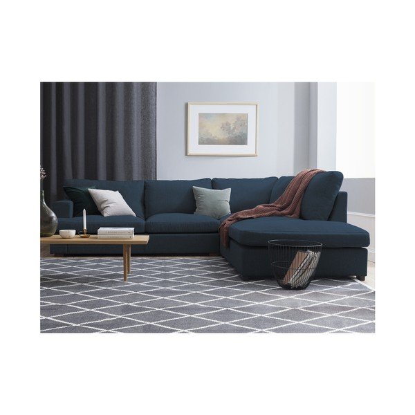 Niebieski narożnik Windsor & Co Sofas Daphne, prawostronny-image-3