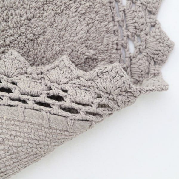 Szary okrągły dywan odpowiedni do prania ø 110 cm Perla – Nattiot-image-1