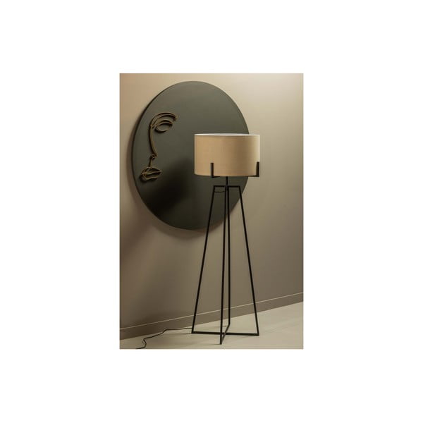 Beżowa lampa stojąca z tekstylnym kloszem (wysokość 160 cm) Holly – WOOOD-image-3