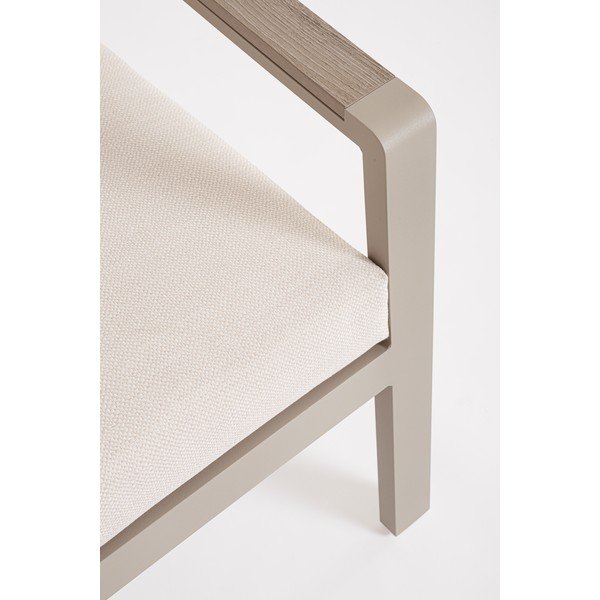 Beżowy aluminiowy zestaw mebli ogrodowych dla 5 osób Elna – Bizzotto-image-3