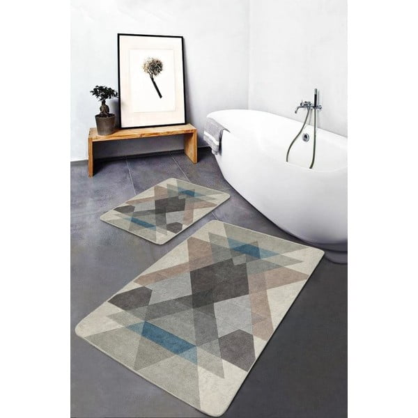 Aksamitne dywaniki łazienkowe zestaw 2 szt. 60x100 cm – Mila Home-image-1