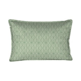 Zielona poduszka dekoracyjna Velvet Atelier Art Deco, 50x35 cm