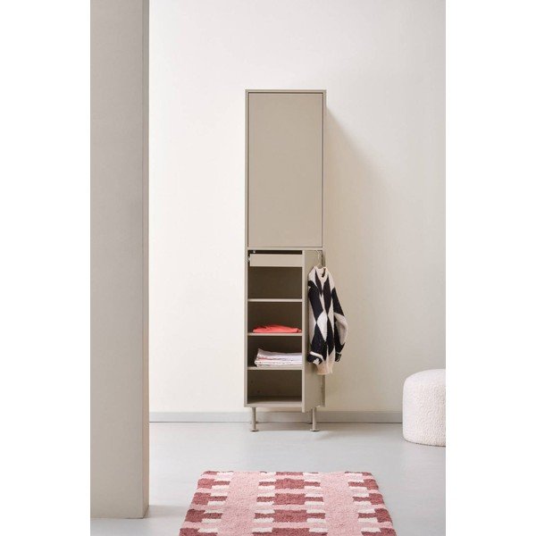 Beżowa szafa z płyty MDF 50x210x55 cm Kipp – Jotex-image-2
