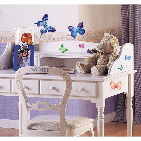 Komplet 26 sztuk naklejek Ambiance Exotic Butterflies-image-1