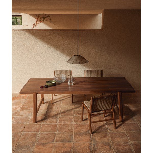 Stół ogrodowy z blatem z drewna akacjowego 100x200 cm Itani – Kave Home-image-1