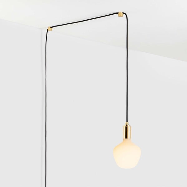 Lampa wisząca w czarno-złotym kolorze ø 4 cm Plug & Play – tala-image-4