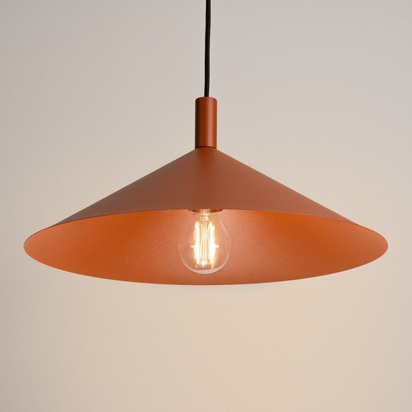 Ceglasta stalowa lampa wisząca ø 40 cm Zylo – Sollux-image-1