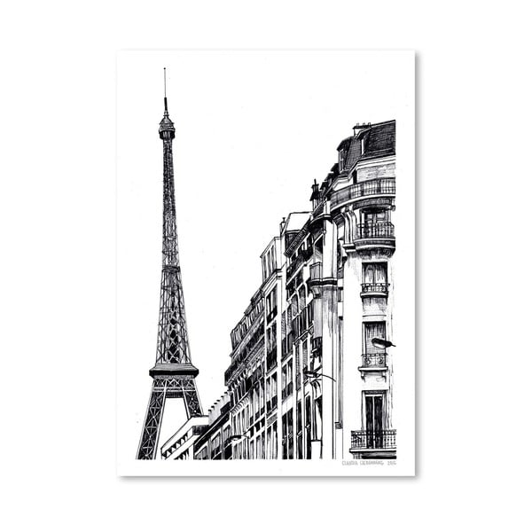 Plakat Americanflat Paris by Claudia Libenberg, 30x42 cm