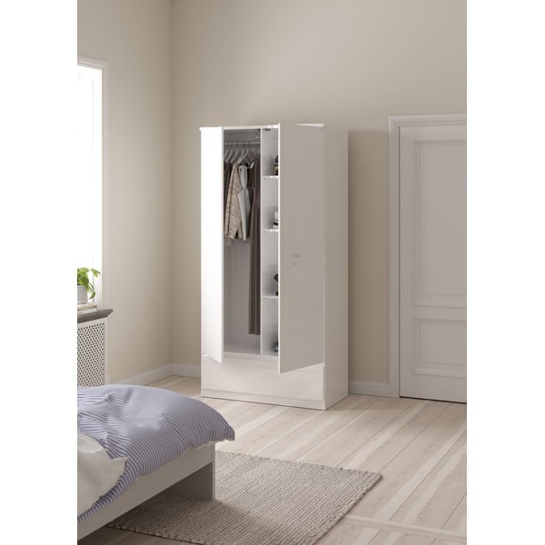 Biała szafa 99x201 cm Naia – Tvilum-image-2