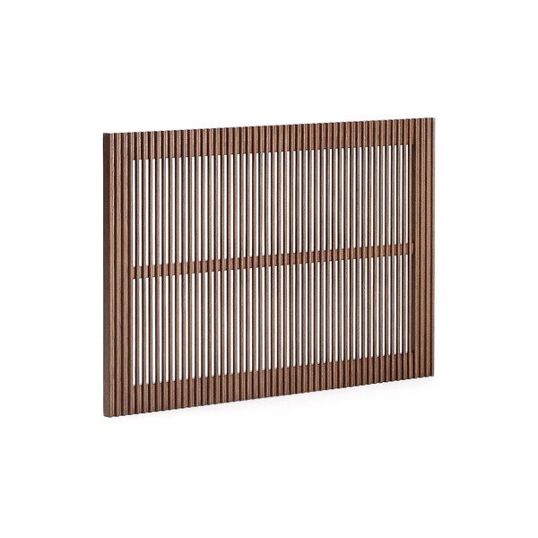 Zagłówek z litego drewna jesionowego w ciemnym naturalnym kolorze 105x70 cm Beyla – Kave Home