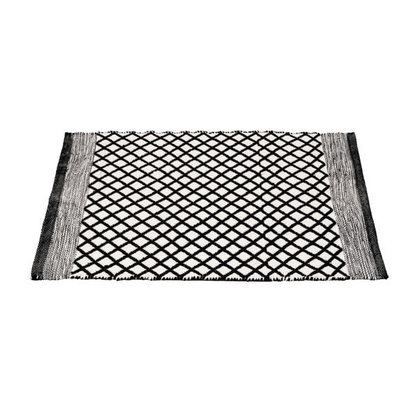 Czarno-biały dywanik łazienkowy z plastiku z recyklingu 50x80 cm Tara – Wenko-image-2