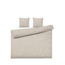 Beżowa pościel dwuosobowa z perkalu bawełnianego 200x220 cm Daisy – JUNA
