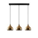 Lampa wisząca w kolorze złota z metalowym kloszem Tattoo – Opviq lights