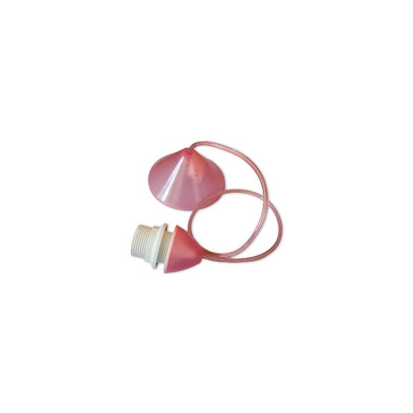 Kabel do abażuru Beweglicht, różowy, 80 cm