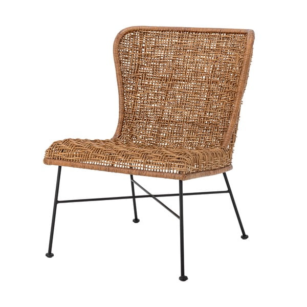 Fotel z plecionką w naturalnym kolorze Somme – Bloomingville-image-4