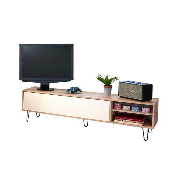 Biała szafka pod TV TemaHome Aero-image-4